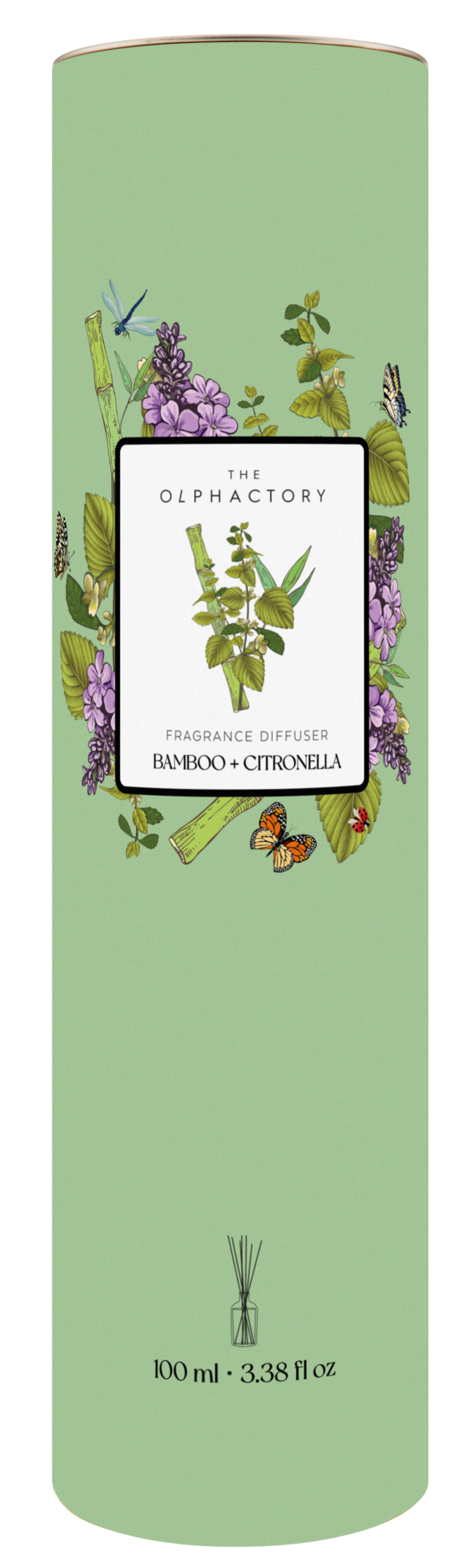 מפיץ ריח THE OLPHACTORY Bamboo + Citronella להרחקת יתושים וחרקים