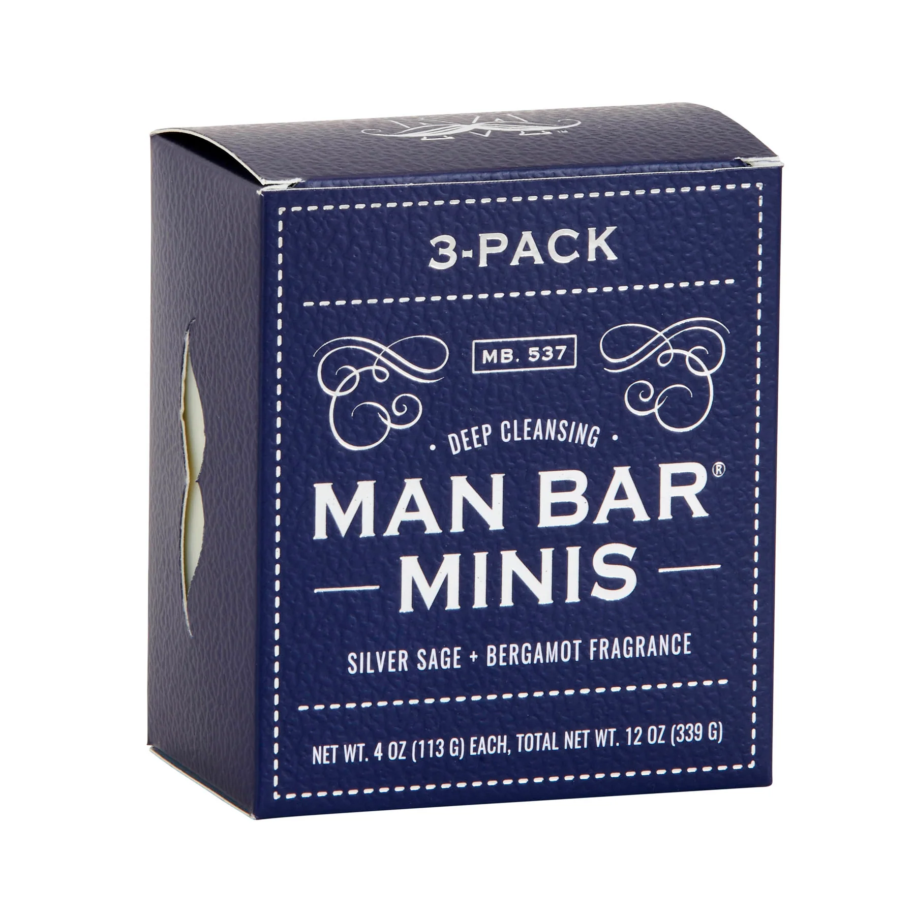 מארז סבוני "Man Bar" Silver Sage & Bergamot
