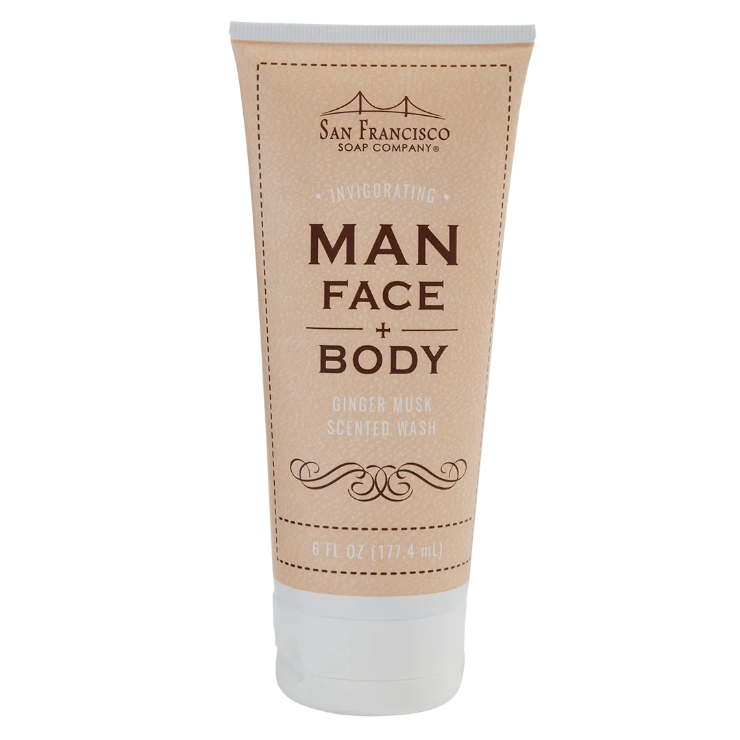 סבון לפנים ולגוף "Man Bar" GINGER MUSK