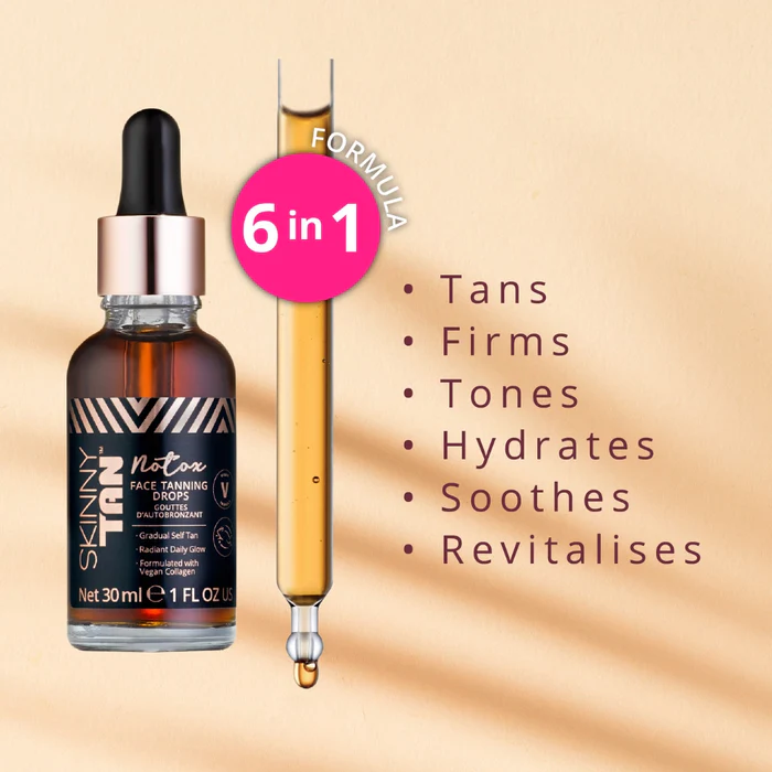 Skinny Tan Notox Face Tanning Drops טיפות נוטוקס לשיזוף עור הפנים