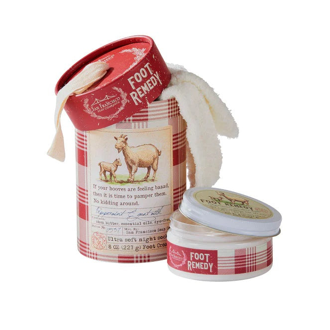 מארז לטיפוח כפות הרגליים Peppermint & Goat Milk