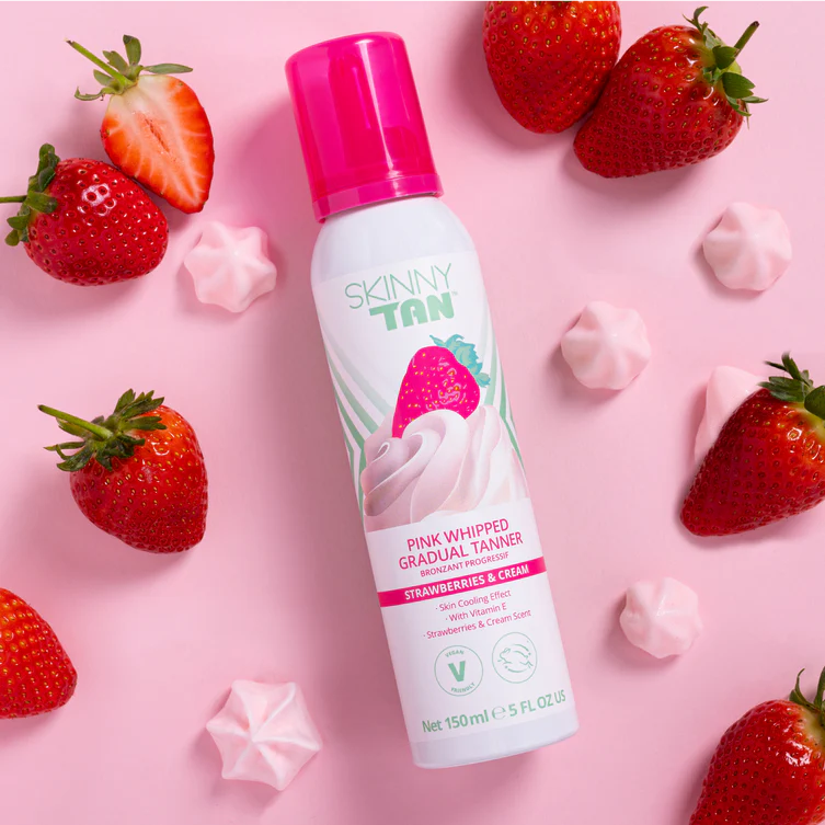 Skinny Tan Pink Whipped Self Tanner Mousse מוס תותים לשיזוף עצמי