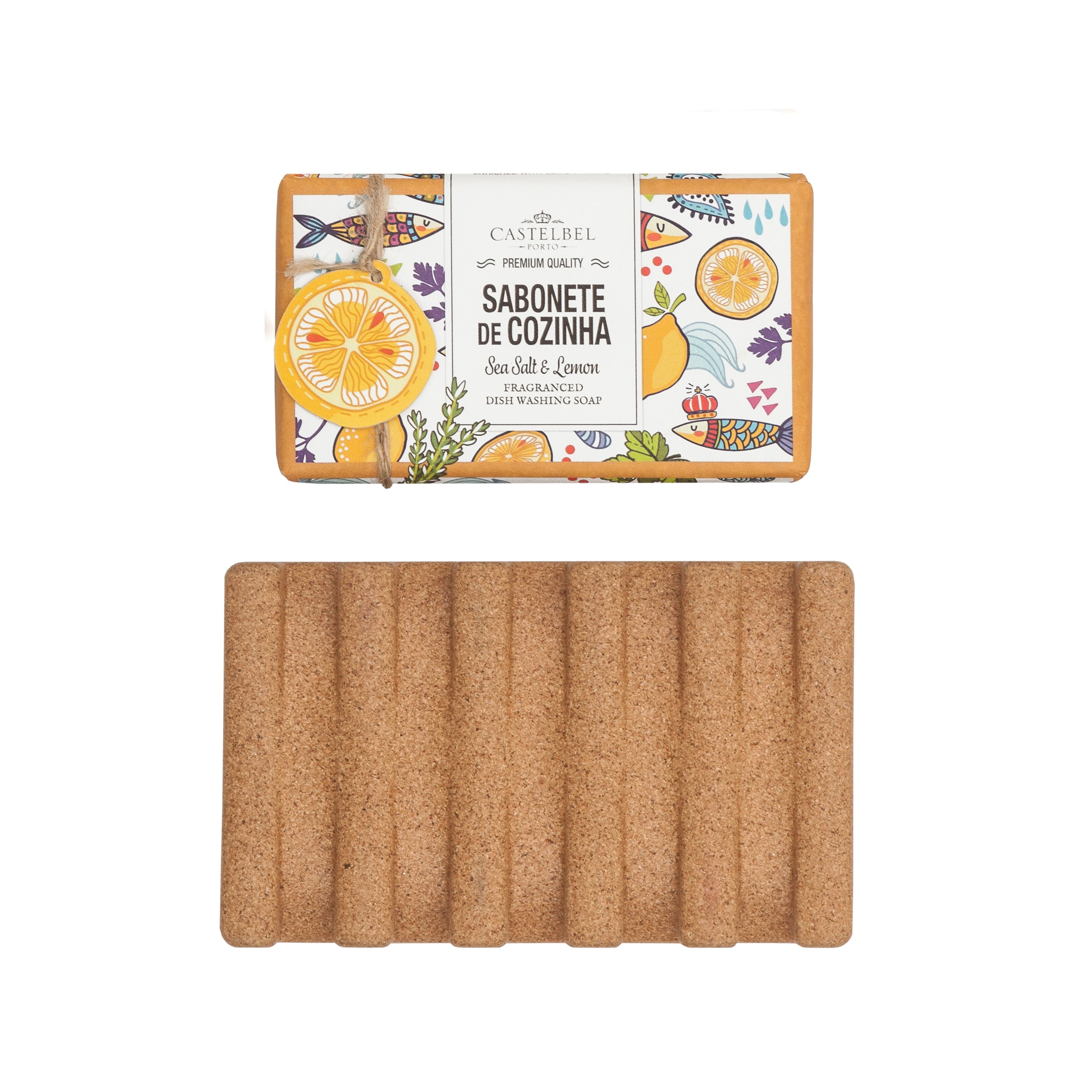 סט סבון כלים סרדין וסבוניית שעם Sea Salt & Lemon CASTELBEL