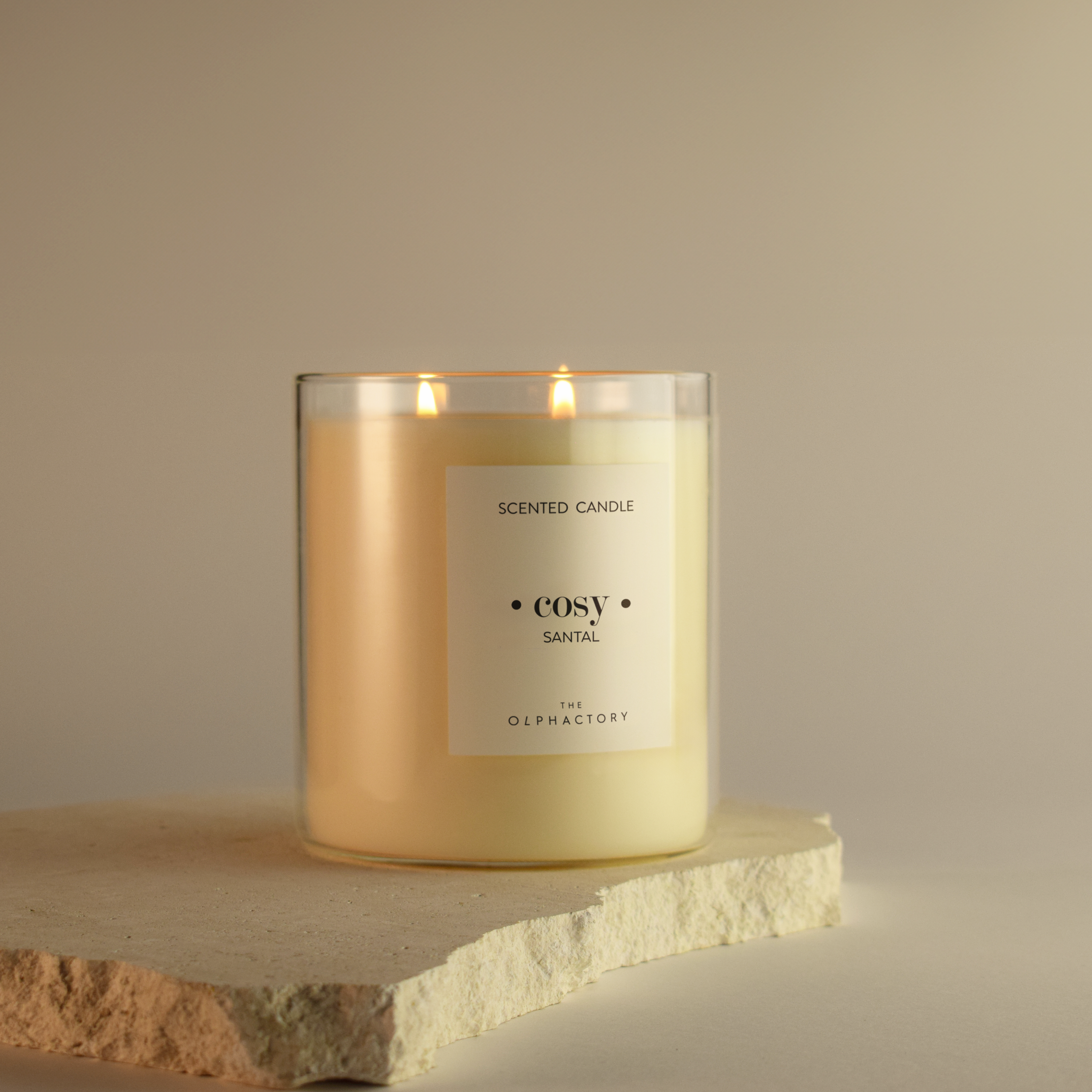 The Olphactory נר 790גר דלוק בניחוח SANTAL COSY