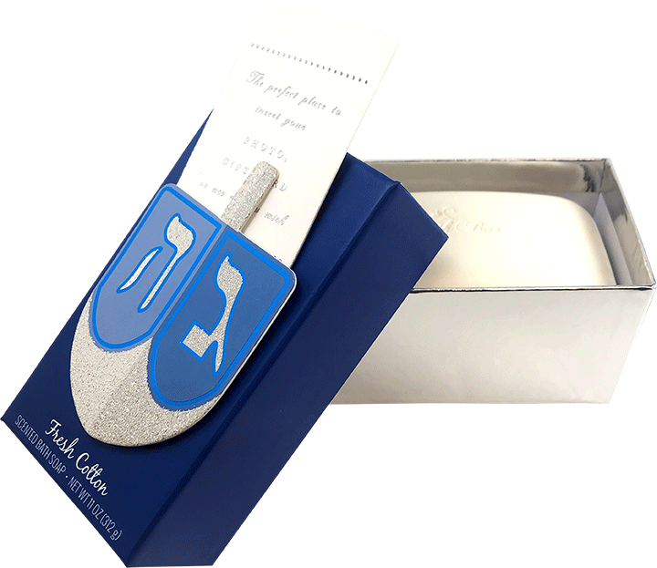 מתנה לחנוכה סבון סביבון בניחוח כותנה