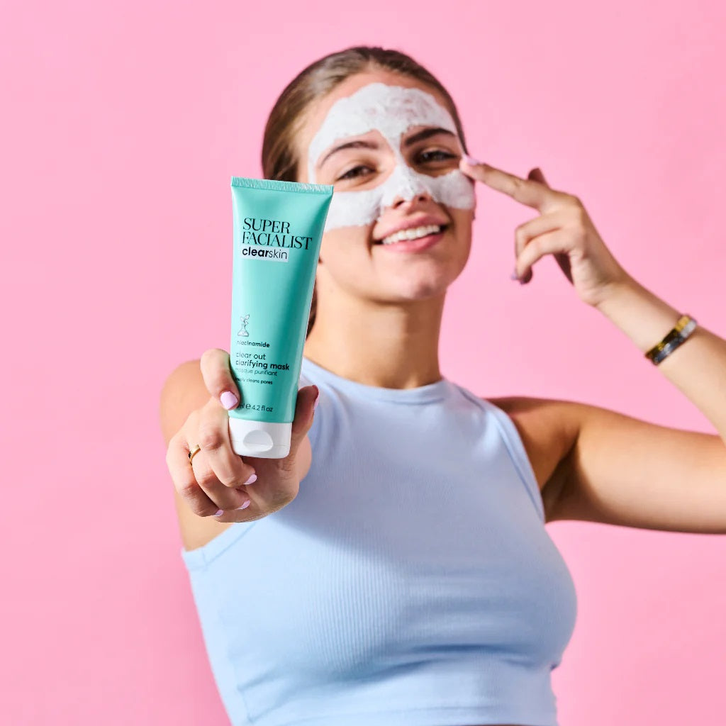 super-facialist-clarifying-face-mask-מסכה לטיהור עור הפנים לעור מחוצ'קן