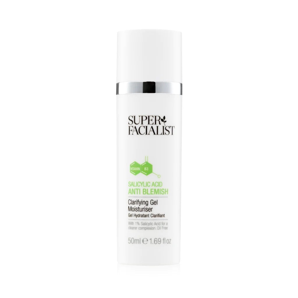 super-facialist-salicylic-acid-clarifying-gel-ג'ל לחות חומצה סליצילית נגד אדמומיות וכתמי עור