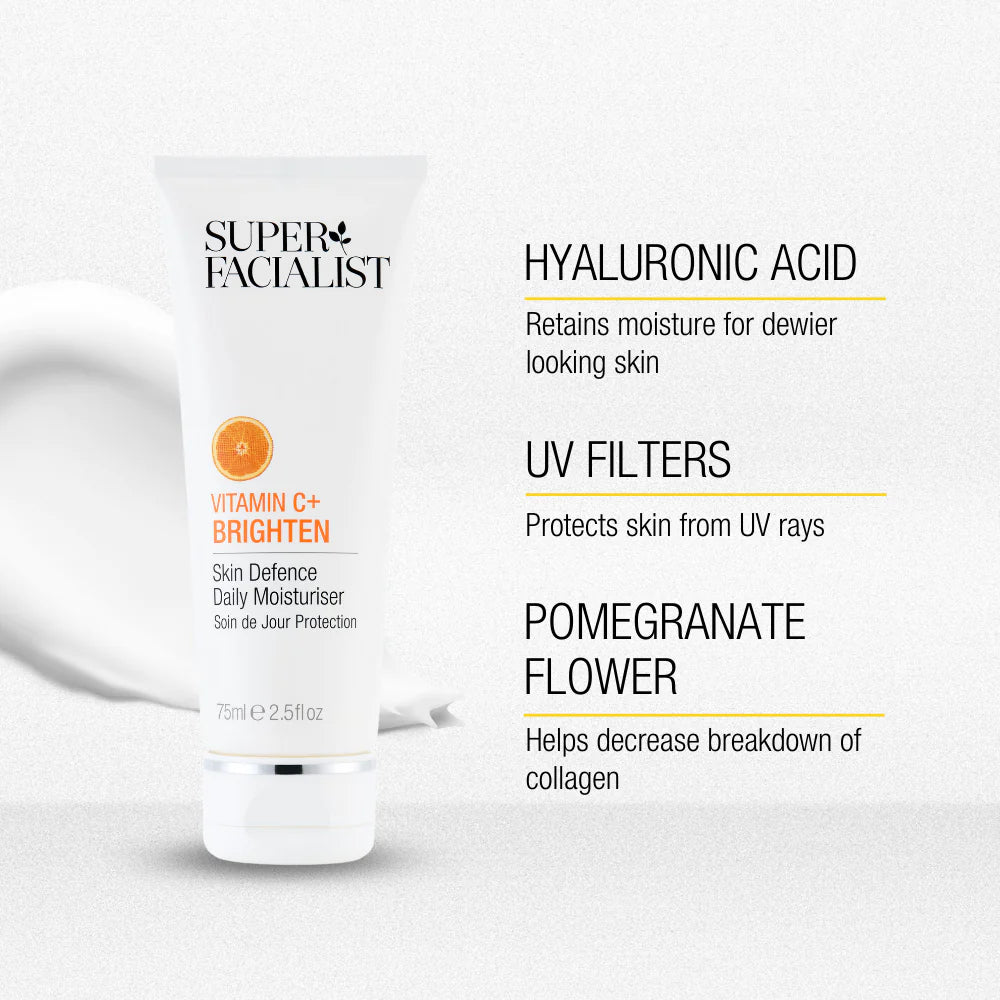 Super Facialist Vitamin C+ Brighten Daily Moisturiser קרם יום
