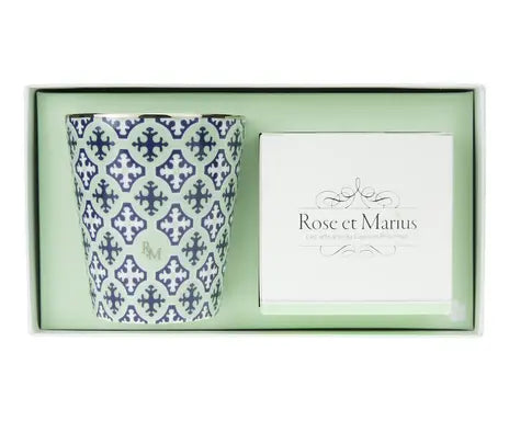 נר פורצלן יקר ערך Rose et Marius AU JASMIN