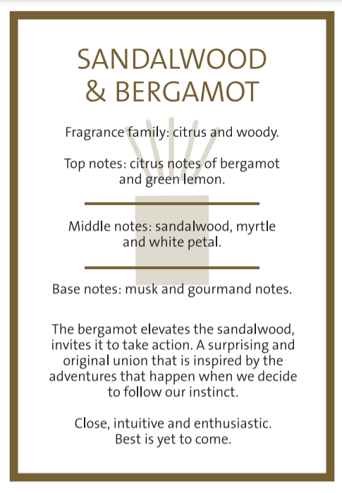 מבשם חדרים 500 מיל LACROSSE Sandalwood Bergamot