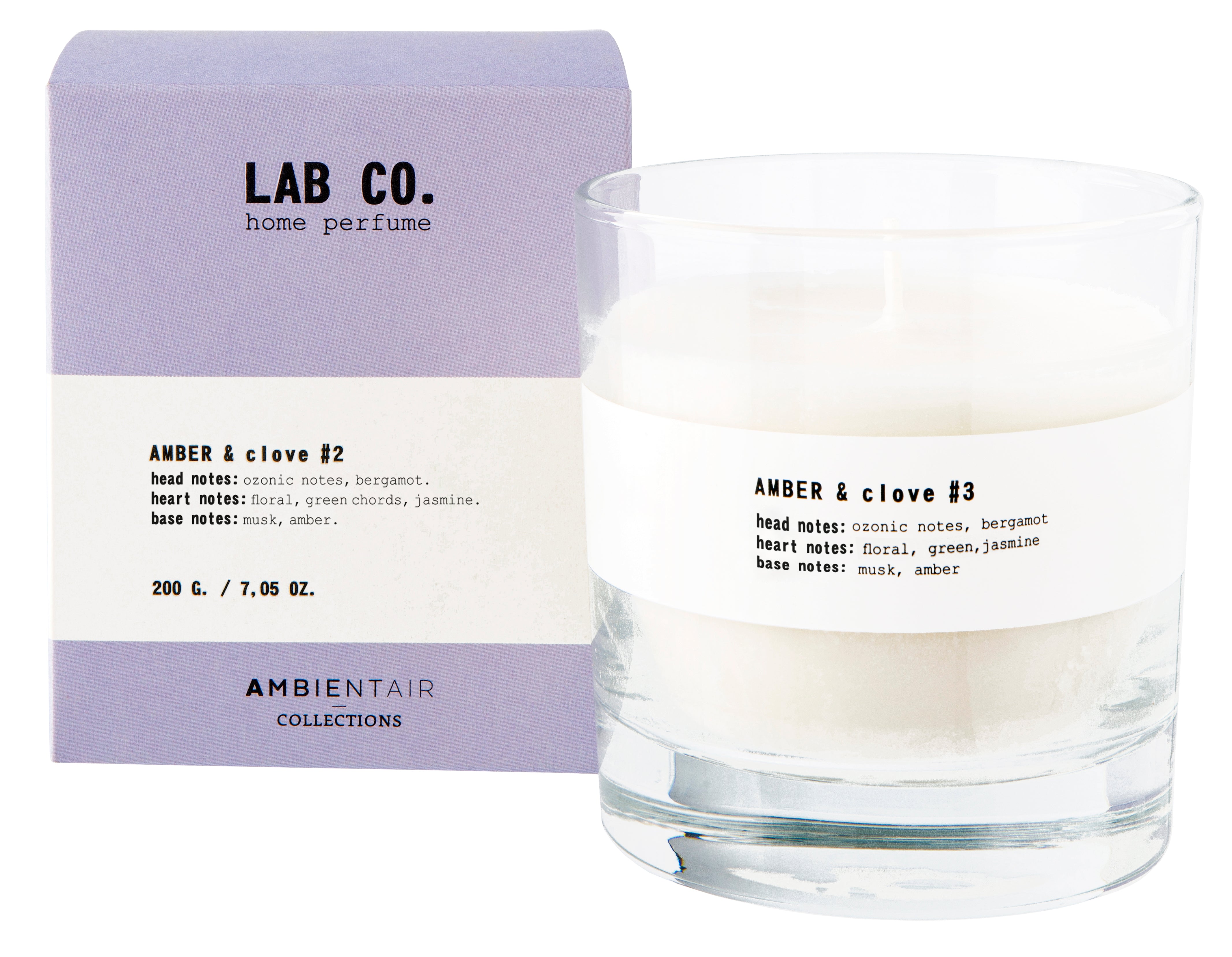 נר LAB CO. AMBER & clove #2