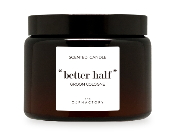 נר סויה שתי להבות בצנצנת ענבר “Better Half” THE OLPHACTORY