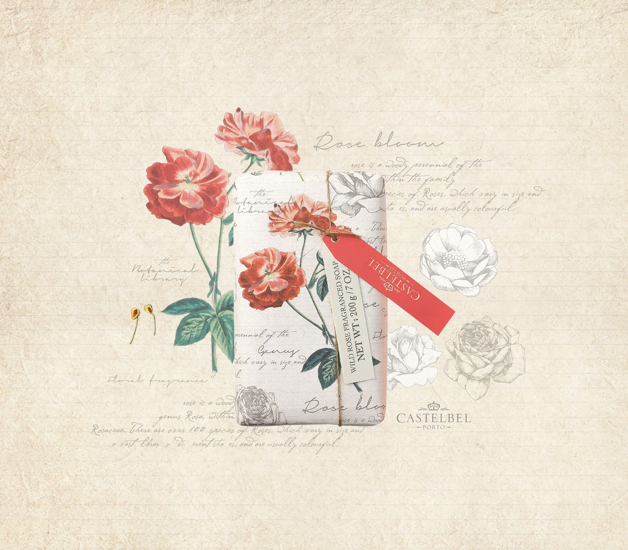 CASTELBEL סבון Botanical Wild Rose