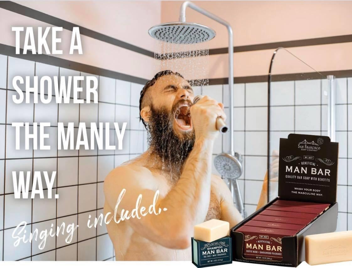 סבון Man Bar Midnight Amber