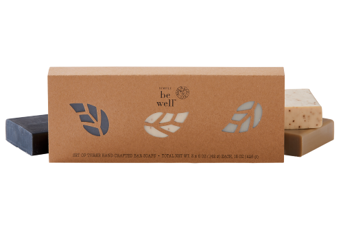 Simply Be Well Organics מארז שלושה סבוני בר בריאות