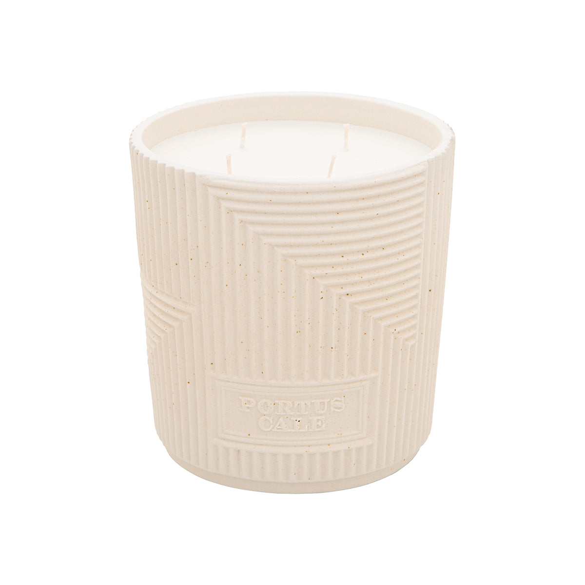 נר ענק Portus Cale Hajjar Blanc ארבע להבות 1400גר