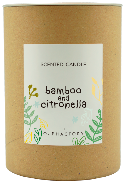 the olphactory Candle 40h TUBE BAMBOO CITRONELLA