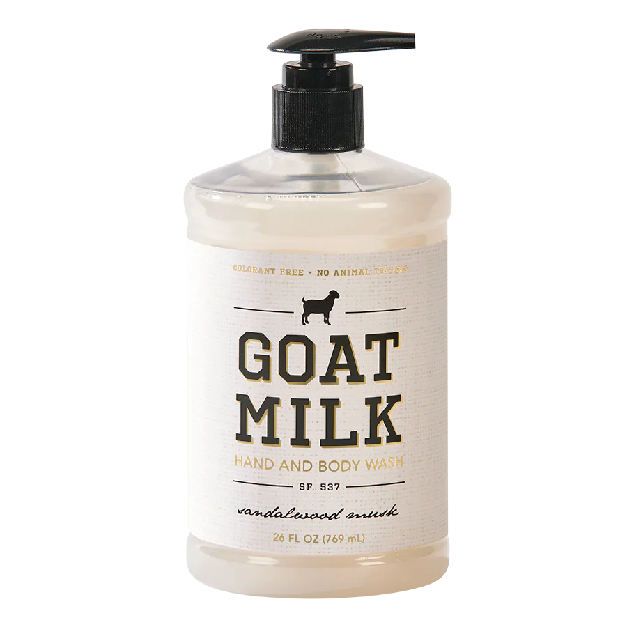 סבון נוזלי לגוף ולידיים GOAT MILK Sandalwood & Musk