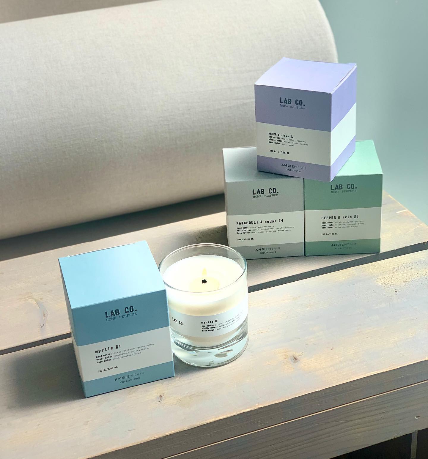 קולקציית הנרות מבית Lab CO