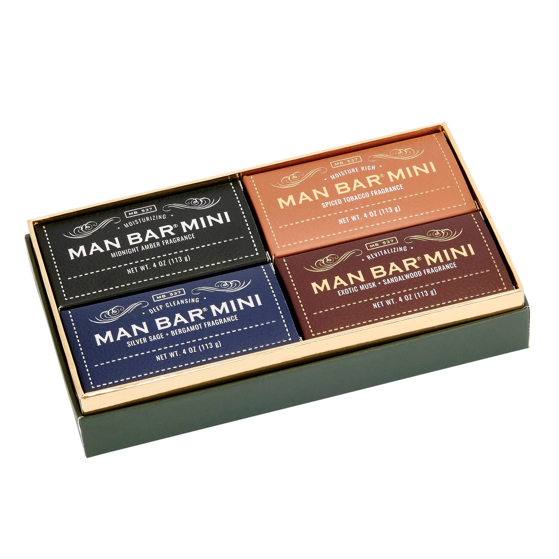 Man Bar מארז מתנה מן בר 4 סבונים מיני