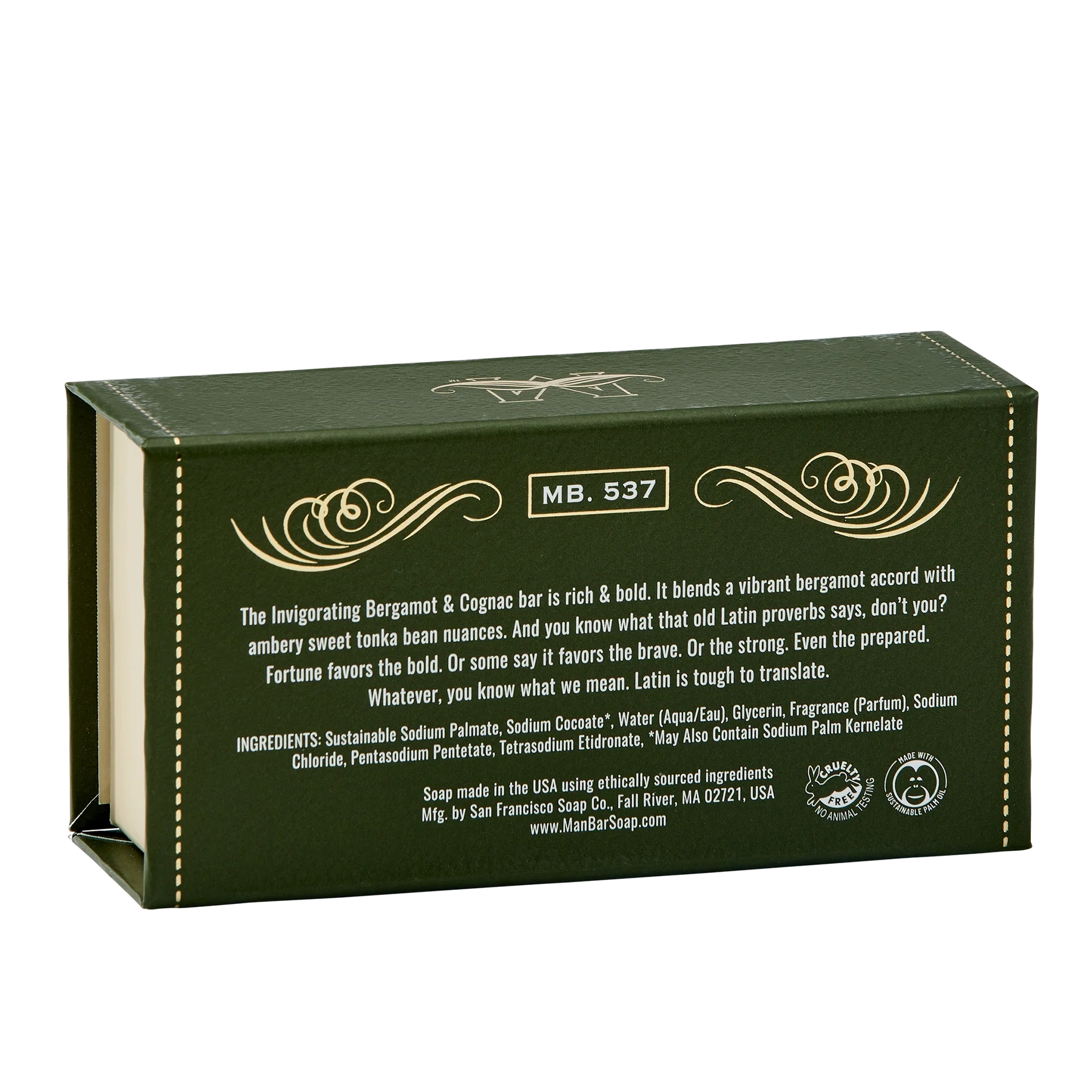 סבון "Man Bar" Invigorating Bergamot Cognac