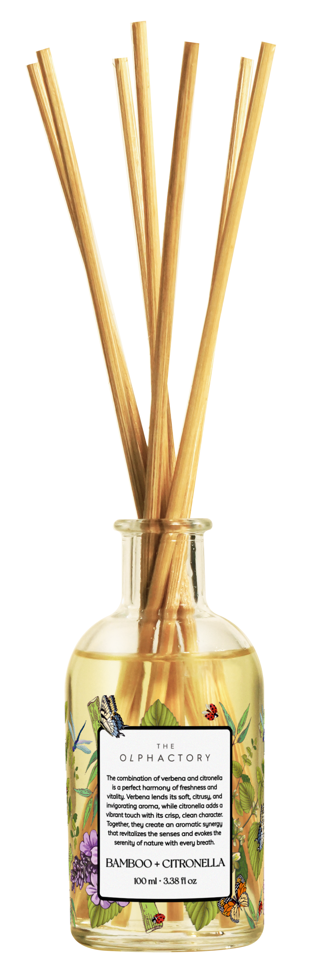 מפיץ ריח THE OLPHACTORY Bamboo + Citronella להרחקת יתושים וחרקים