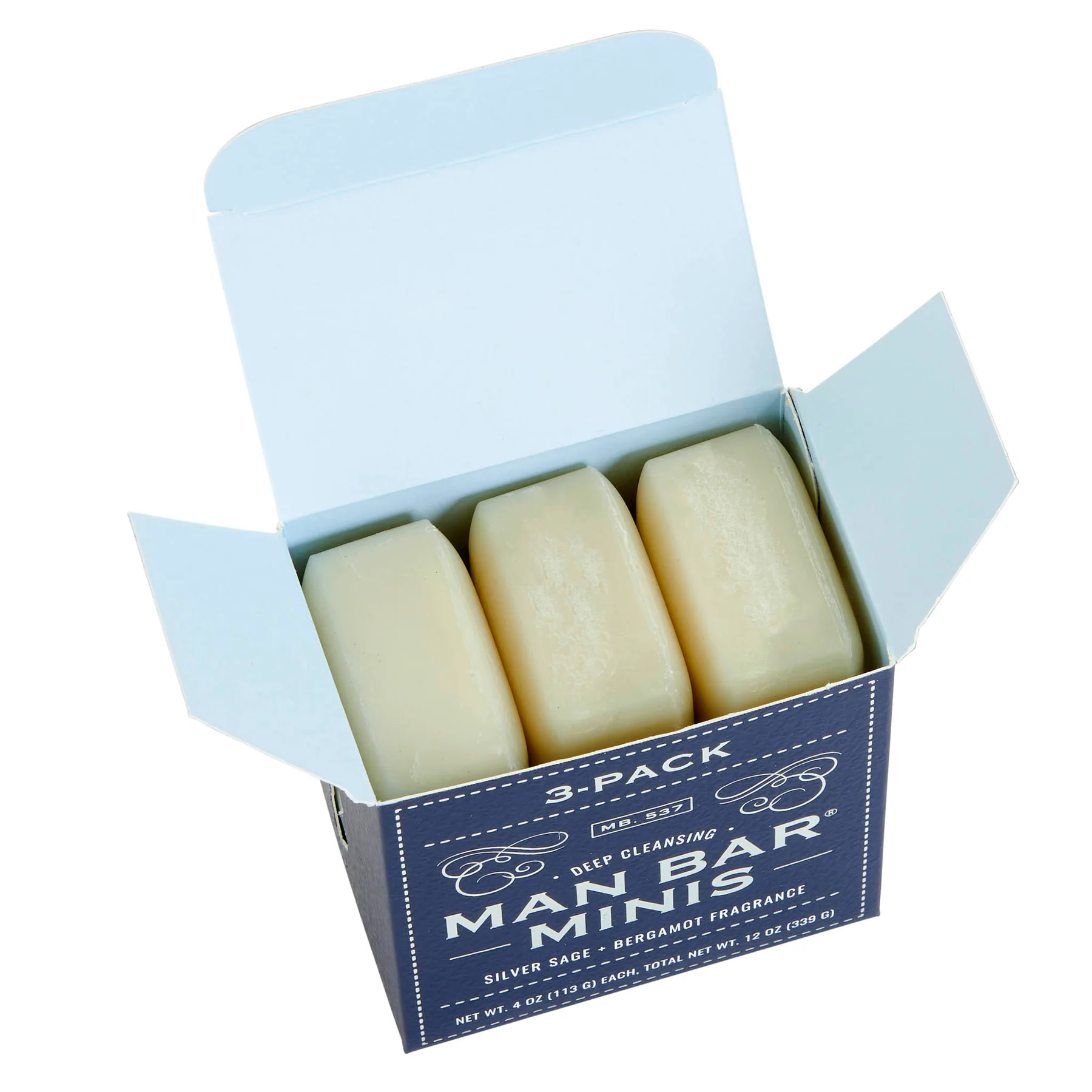 מארז סבוני "Man Bar" Silver Sage & Bergamot
