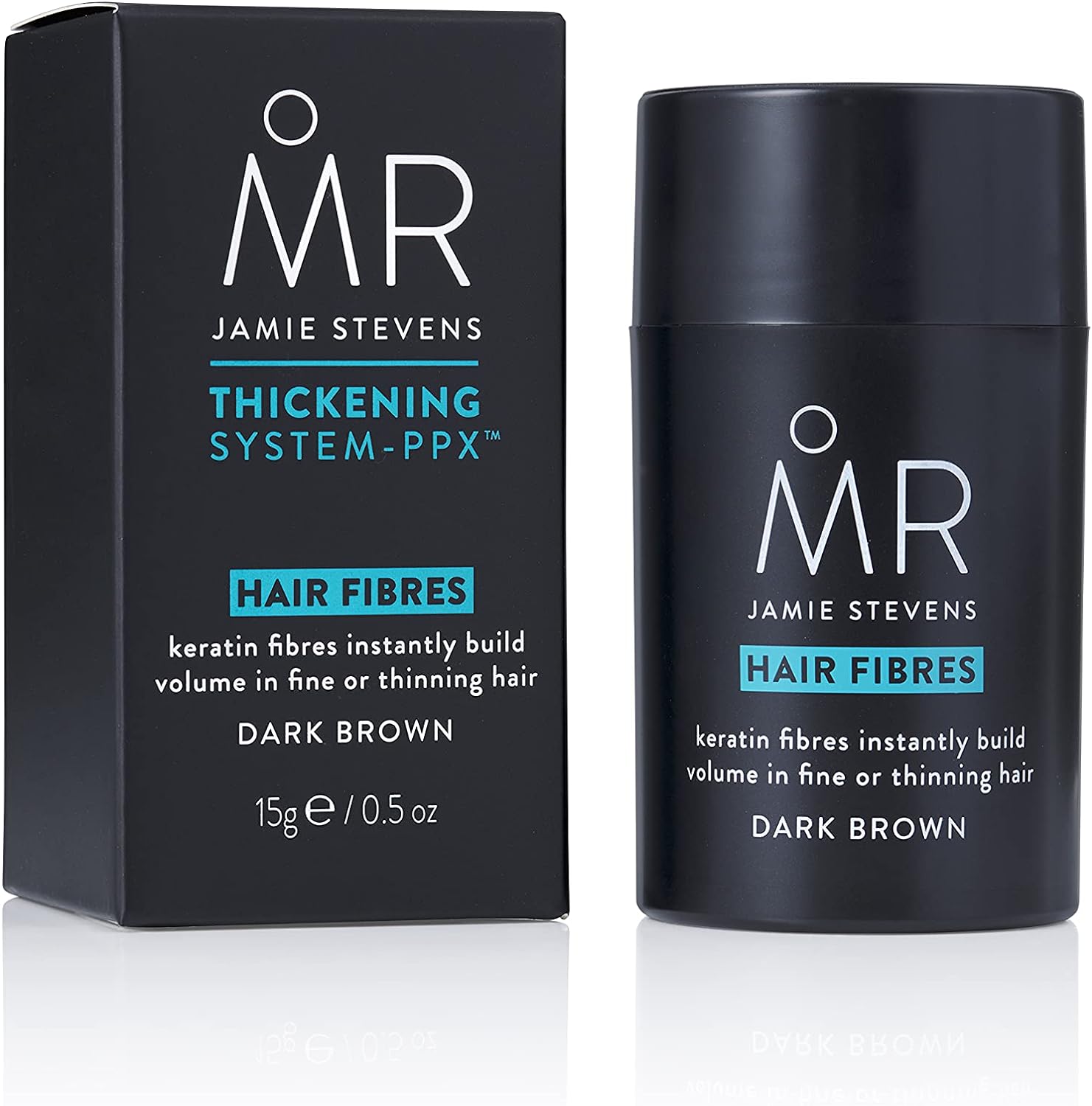 MR. Keratin Hair Fibres סיבי קֶרָאטִין הבונים באופן מידי נפח לשיער דק או דליל