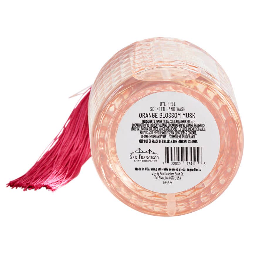 San Francisco Soap Company - Botanical Tassel Hand Soap Orange Blossom Musk label