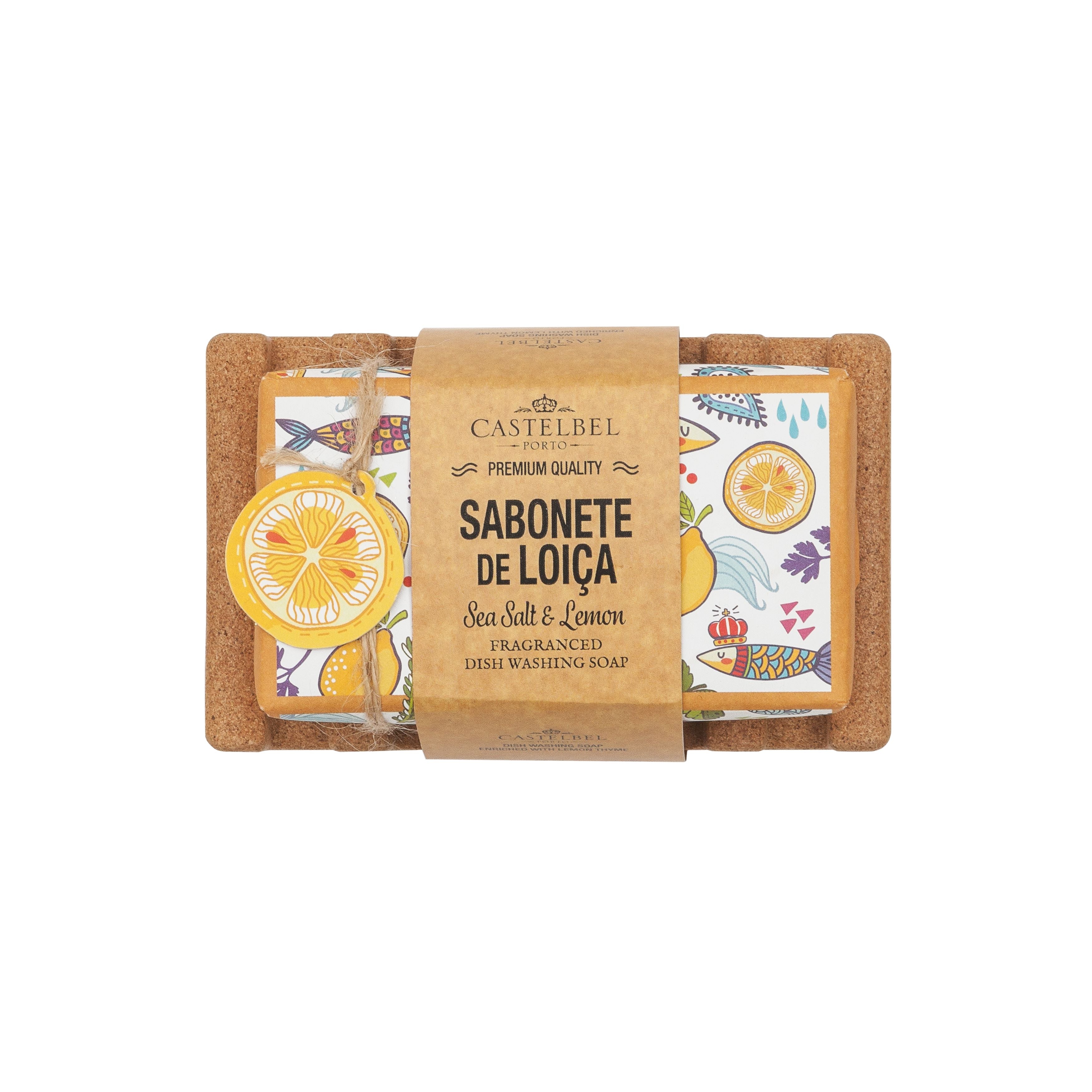 סט סבון כלים סרדין וסבוניית שעם  Sea Salt & Lemon CASTELBEL