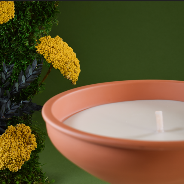 The Olphactory Terracotta candle