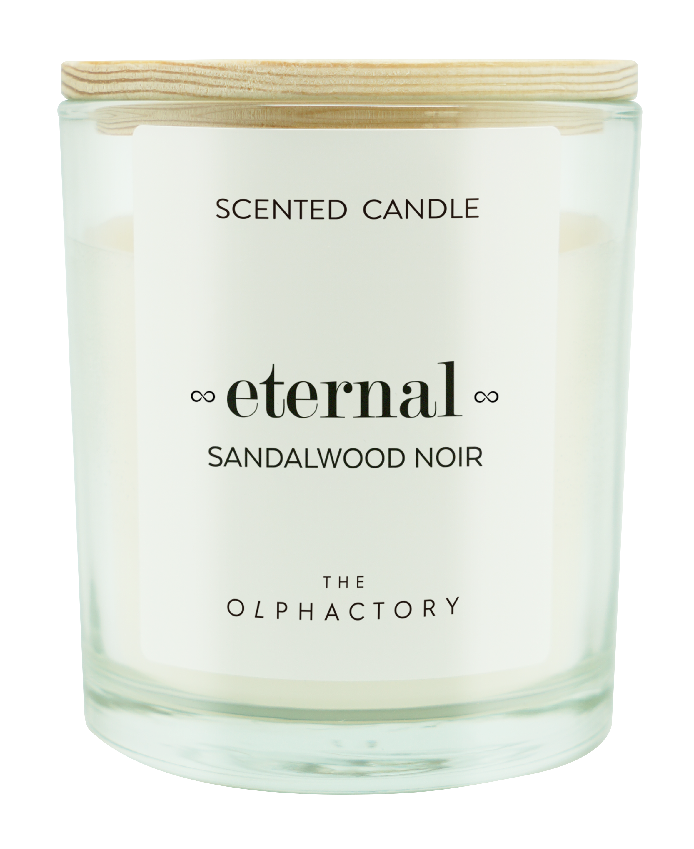 The Olphactory  soy Candle Eternal SANDAL WOODNOIR