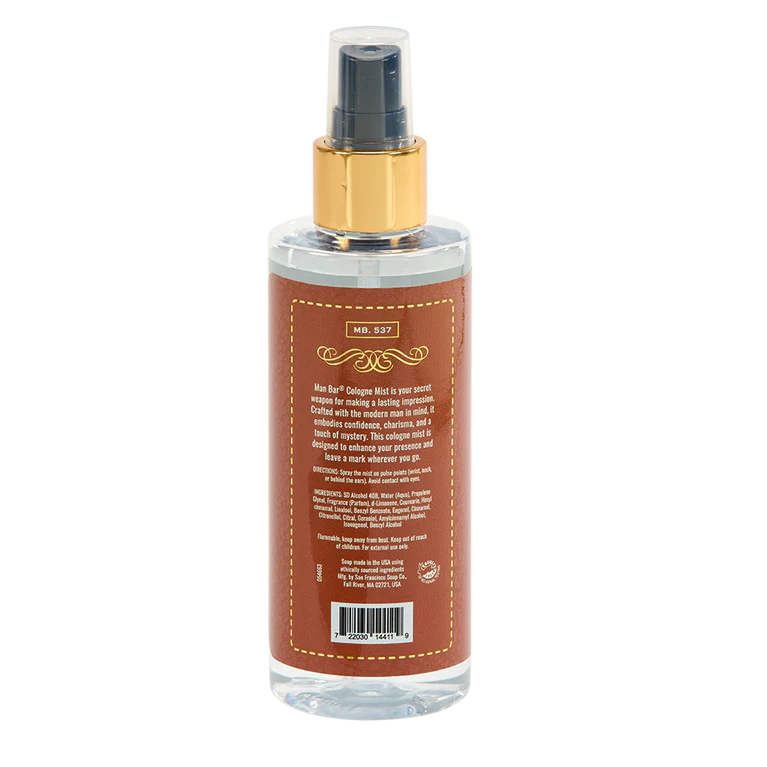 מבשם גוף לגבר MAN BAR® Cologne Mist Spiced Tobacco