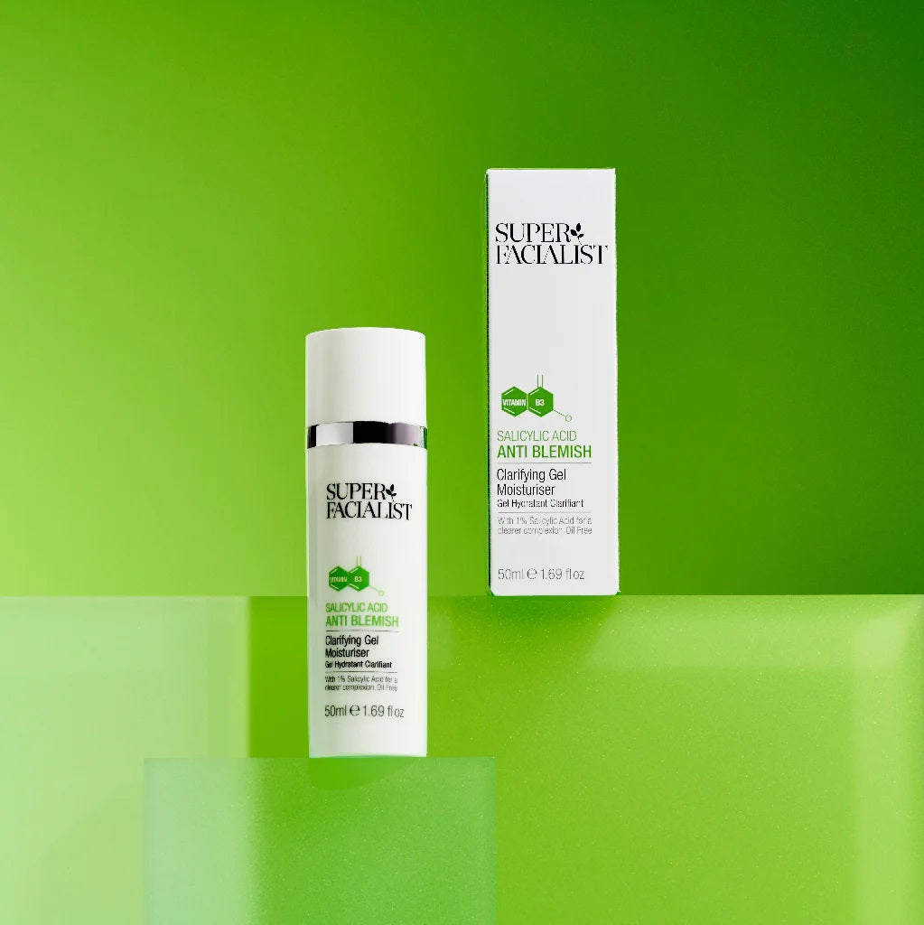 super-facialist-salicylic-acid-clarifying-gel-moisturiser-ג'ל לחות חומצה סליצילית נגד אדמומיות וכתמים