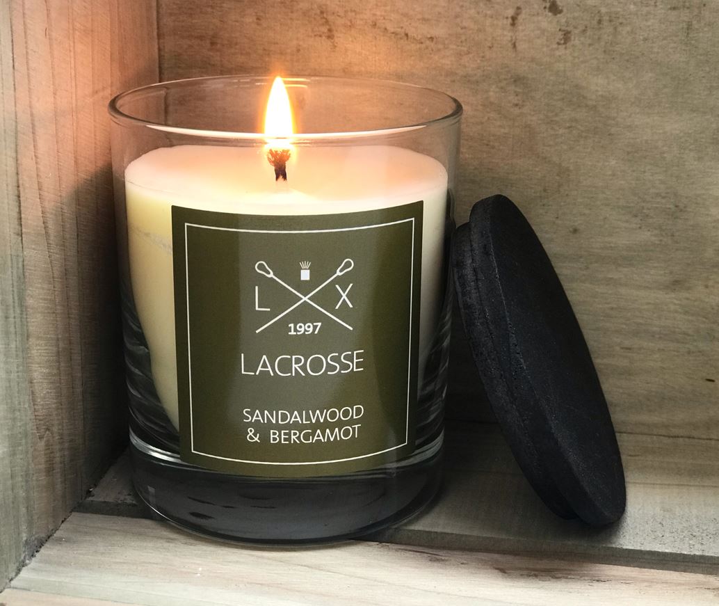 נר 40+ שעות LACROSSE Sandalwood & Bergamot