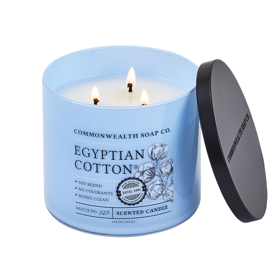 נר סויה 3 להבות Egyptian Cotton®